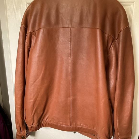 VINTAGE LEATHER BOMBER JACKET - Picture 2 of 10